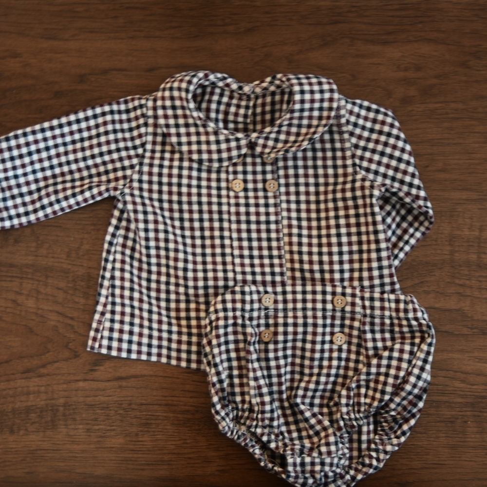 Checkered Baby Boy Set
